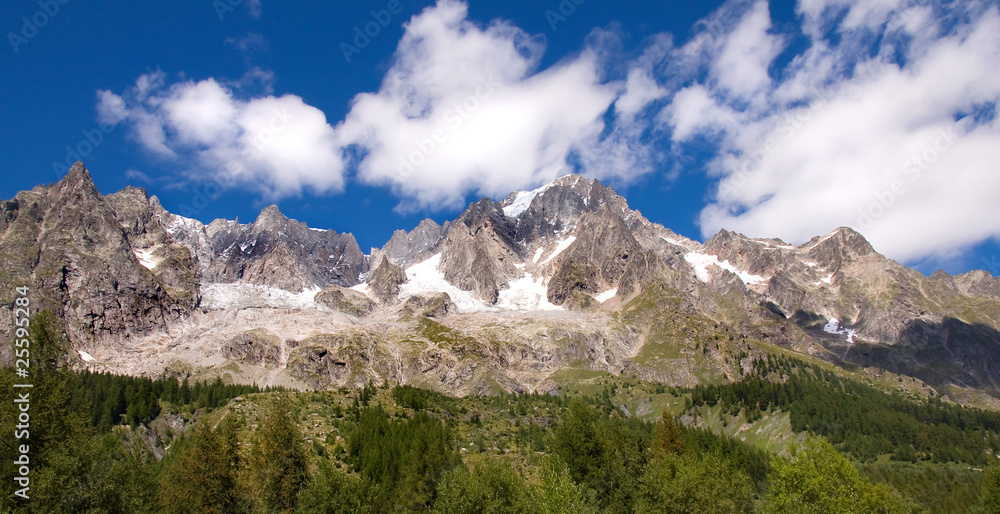 Alpi viste dalla Val Ferret