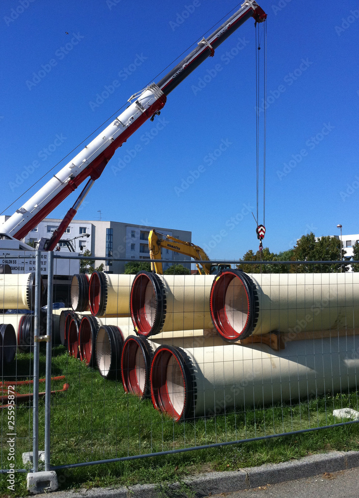 grue et canalisation