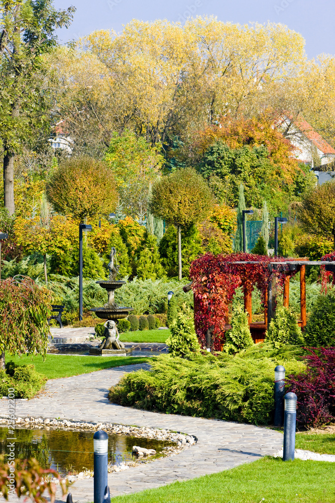 garden in Bojnice, Slovakia