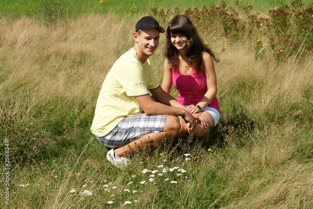 Fototapeta premium Sommer Jugendliebe