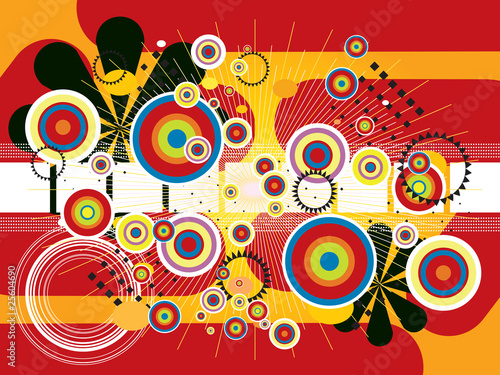 Illustrated of colors design, colorful background