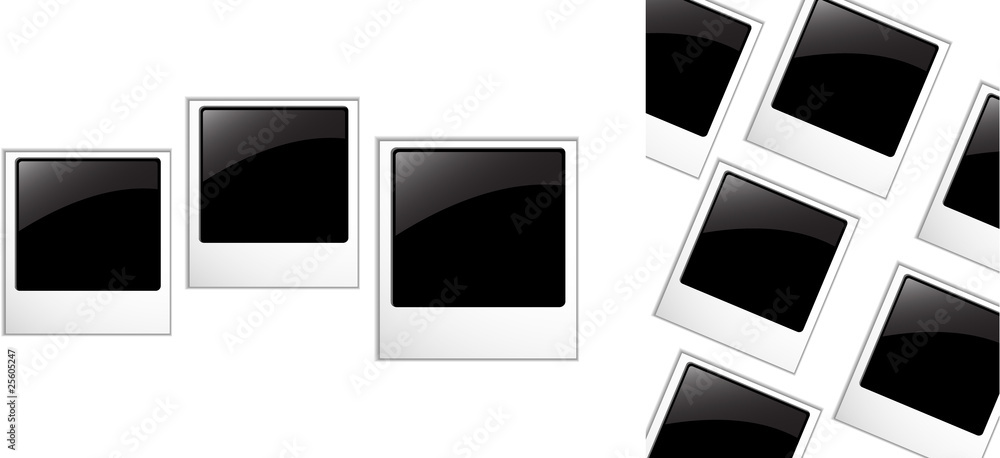 the vector polaroid blank photos the vector polaroid blank photos