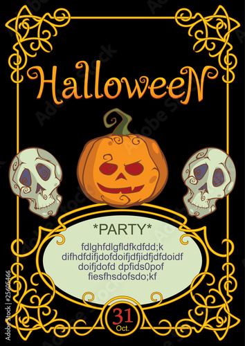 Halljween party invitation