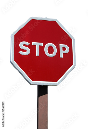 Realistic stop sign