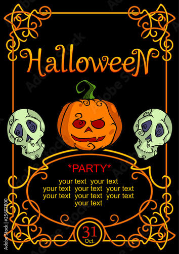 Halljween party invitation