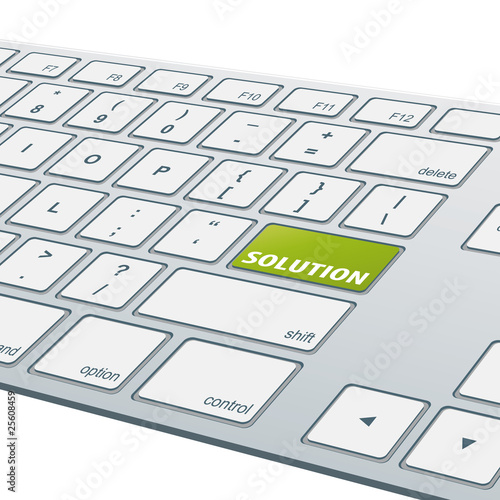 Close-up aluminum keyboard - Solution [cmyk]