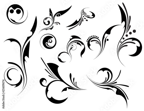 Set of vector patterns for design