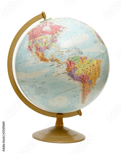 Globe on the Americas