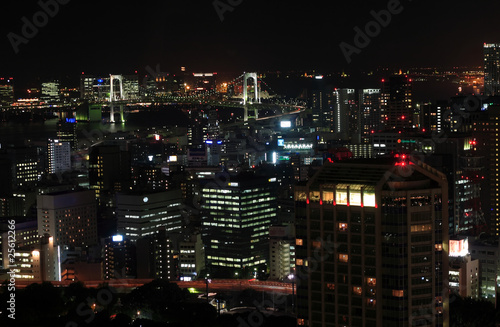 View of Tokyo at night