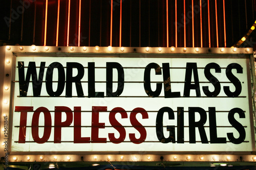 Strip club sign