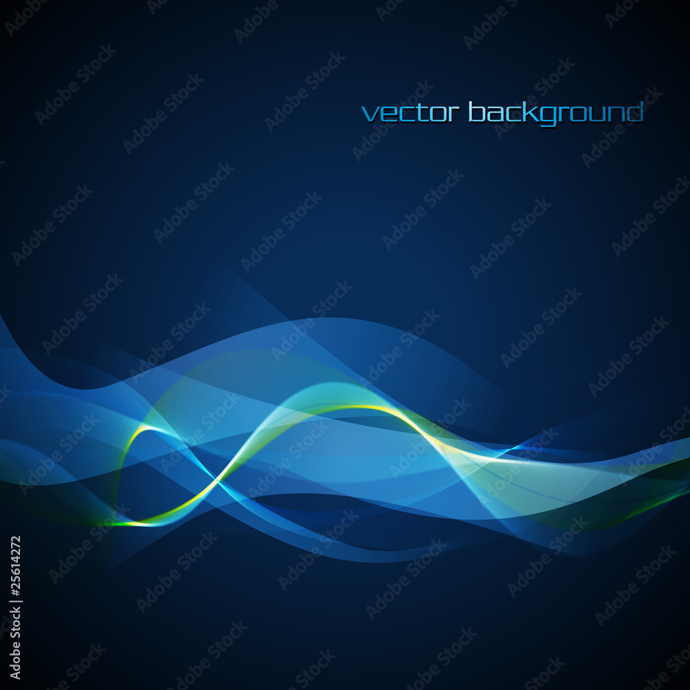 Vector neon wave Vector neon wave