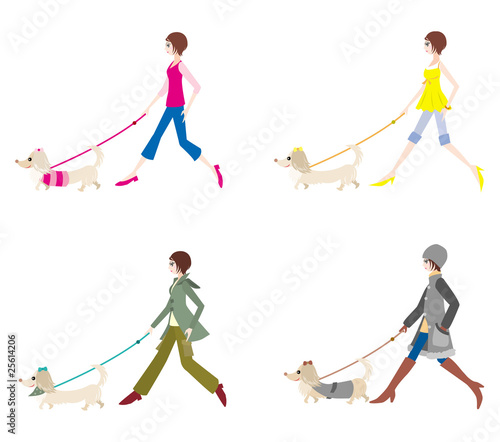 犬とお散歩