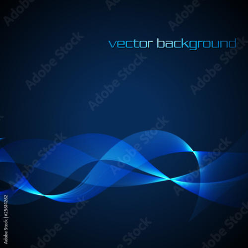Vector neon wave