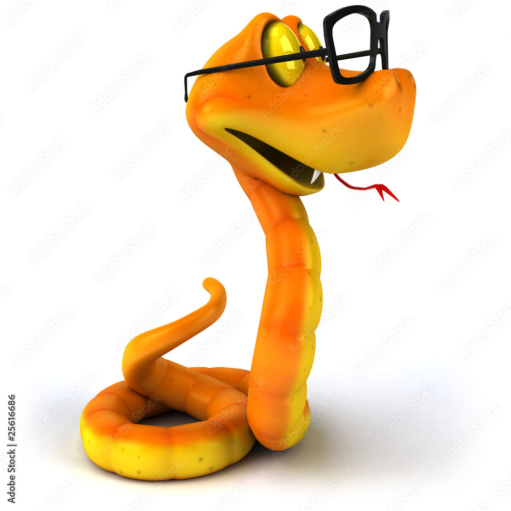 Serpent à lunettes Stock Illustration | Adobe Stock