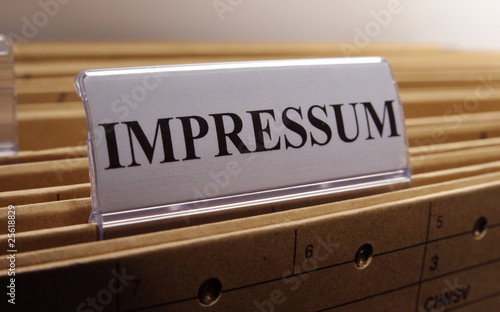 Plakat Impressum