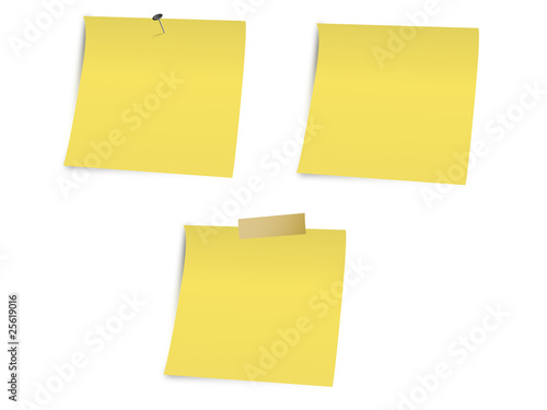 Yellow sticky notes