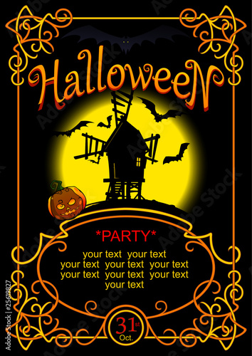 Halljween party invitation