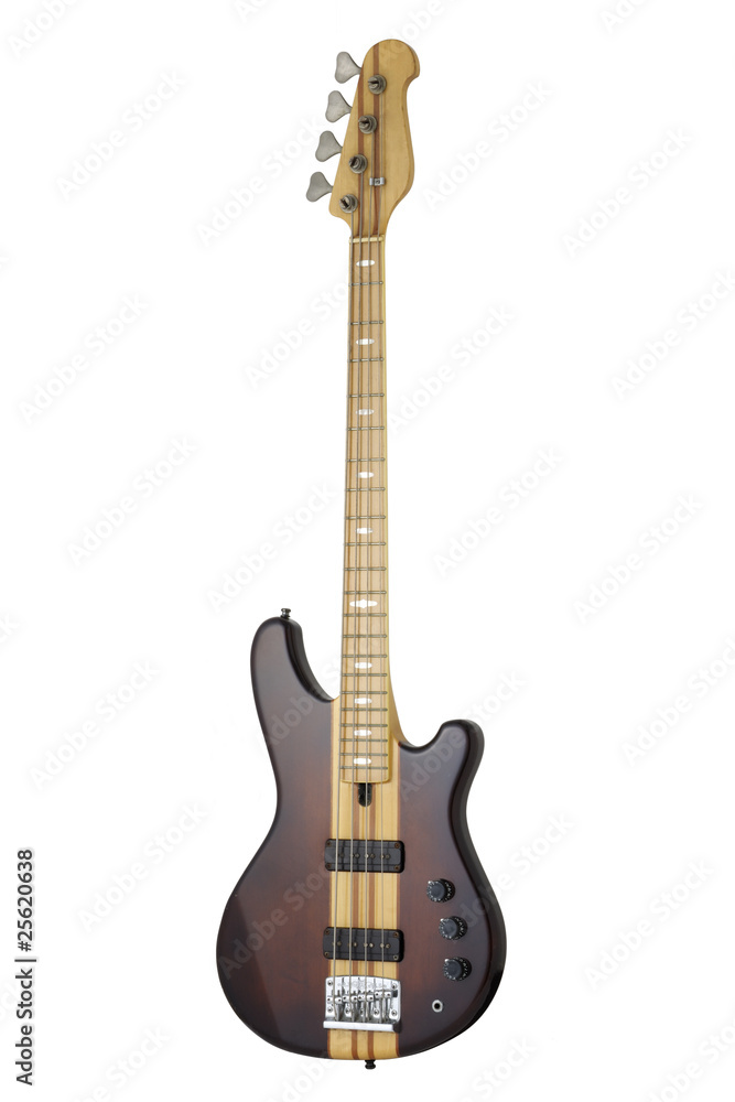 Naklejka premium Electric bass guitar