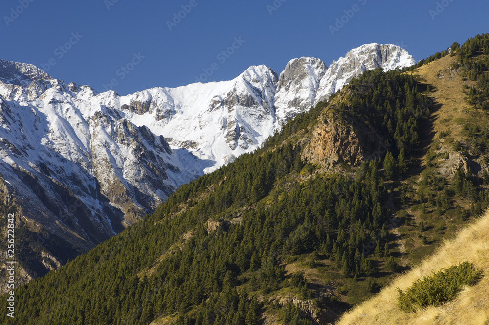 mountain scenery in Pyrenees