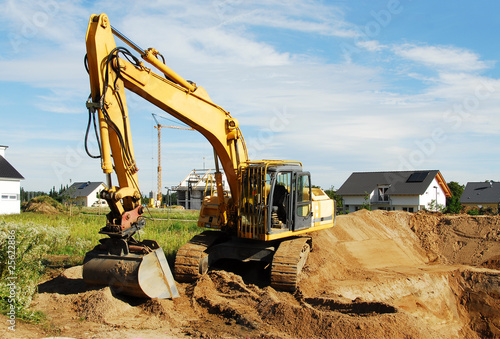 Schaufelbagger im Einsatz