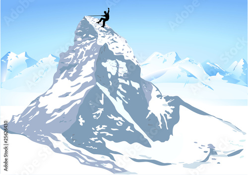Berge Matterhorn klettern
