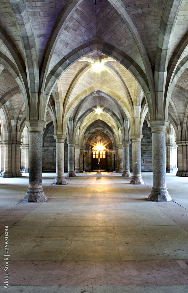 Gothic church cloisters
