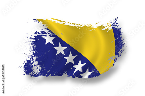 Flag of Bosnien & Herzegowina photo