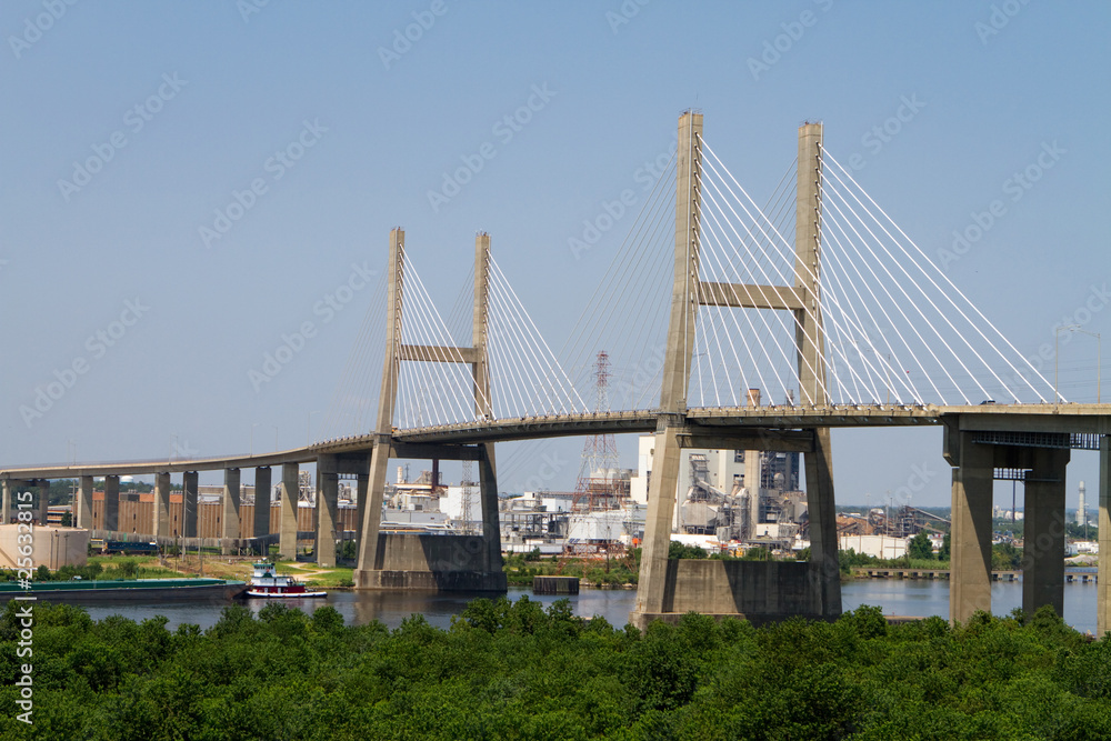 Fototapeta premium Mobile Suspension Bridge