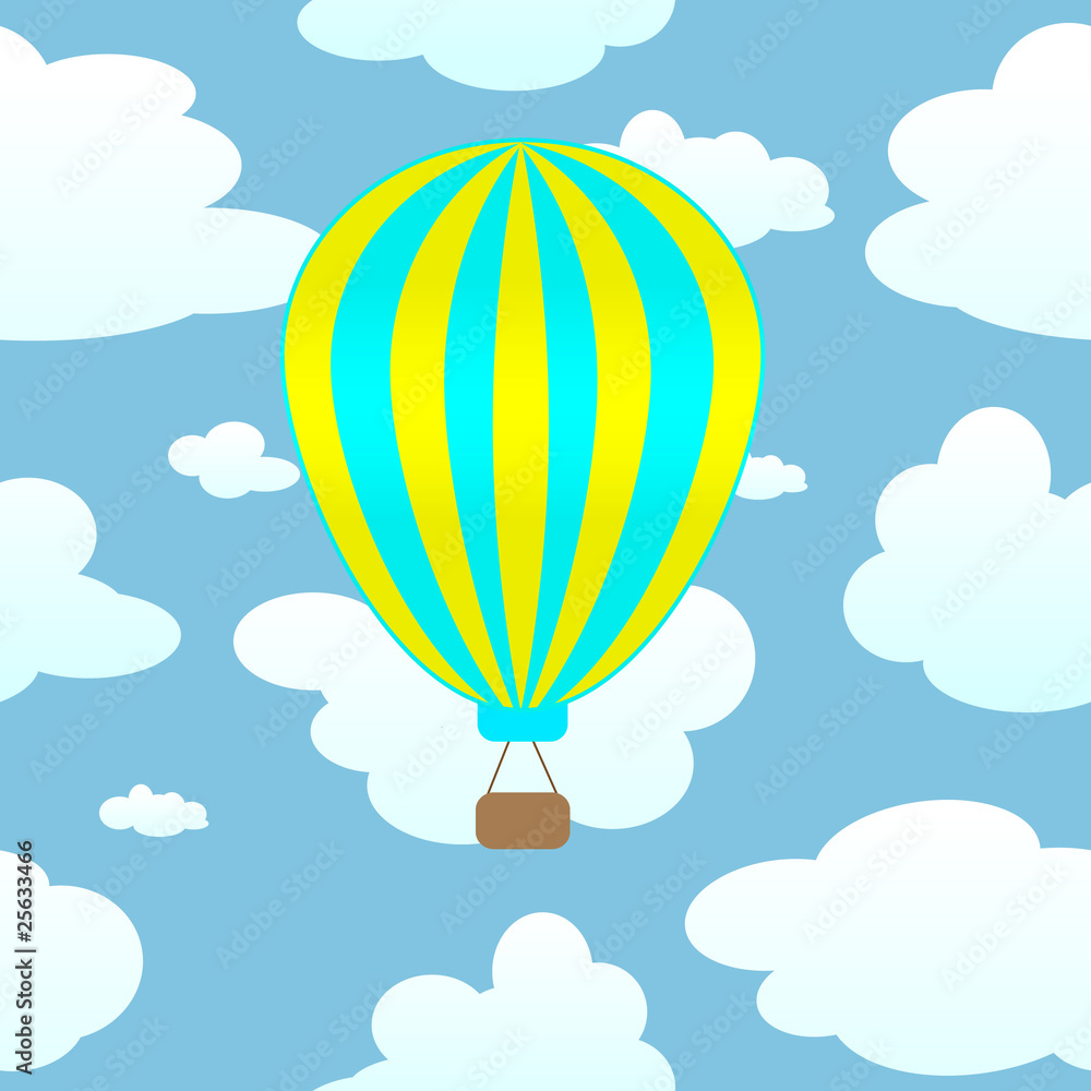 Fototapeta premium Air-ballon in the air