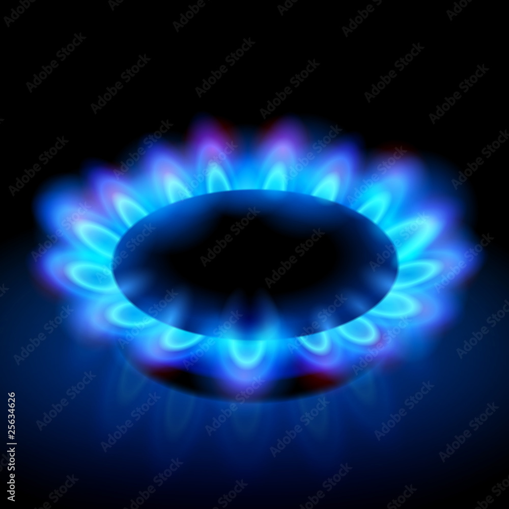 flames of a burning natural gas flames of a burning natural gas