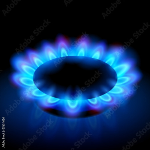 flames of a burning natural gas
