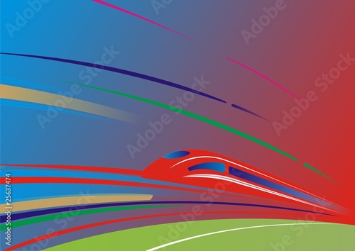 Abstract Underground on color background