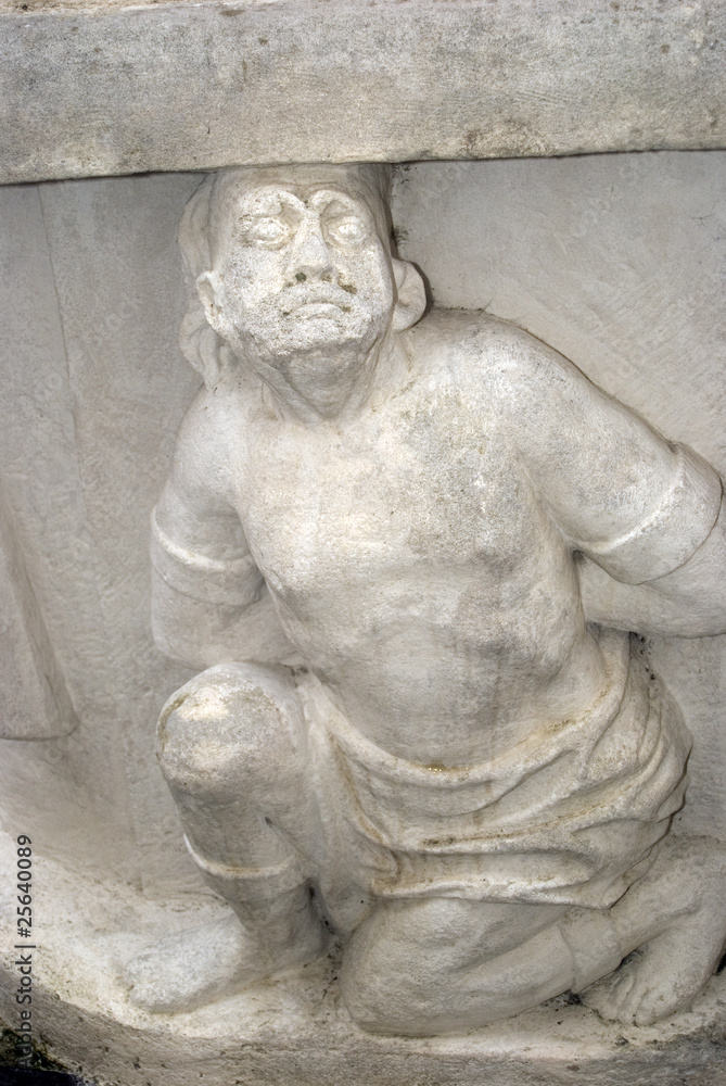 Statue detail, Forchtenstein, Burgenland, Austria