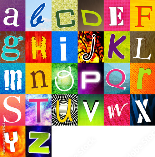 alphabet multicolore 2