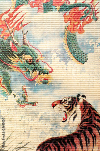 chinese style paint on blind