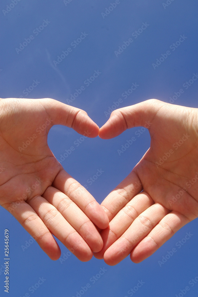 Hands make a heart Hands make a heart