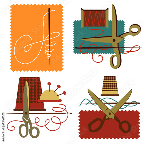 Icon dressmaking vector letter A atelier