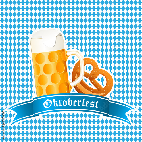 Oktoberfest blau-weiß