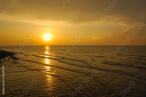 Summer Sunset at sea side