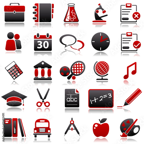 school Red Icons