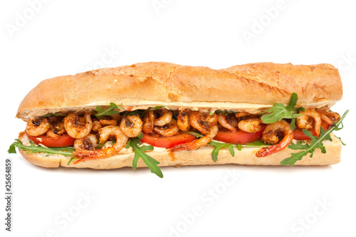 Shrimp Po-Boy Sandwich