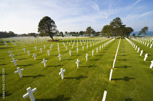 Foto American Cemetery Colleville-sur-Mer Omaha Beach Normandy France