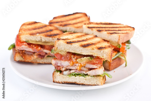Bacon, lettuce and tomato BLT sandwiches