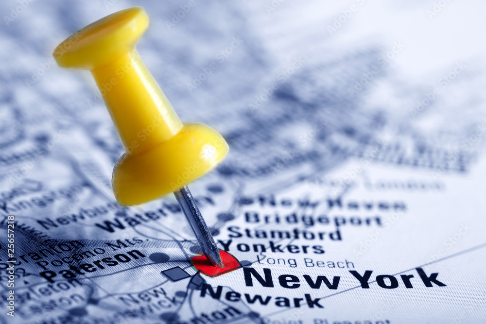 Thumbtack in a Map Thumbtack in a Map
