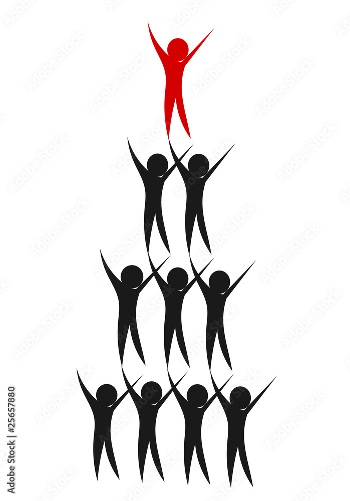 Fototapeta premium Leadership in company