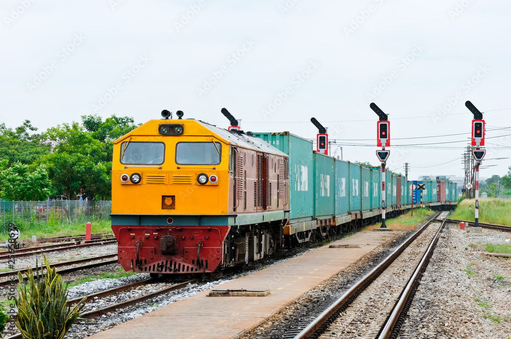 Fototapeta premium Cargo train