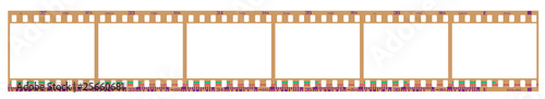 negative filmstrip frames