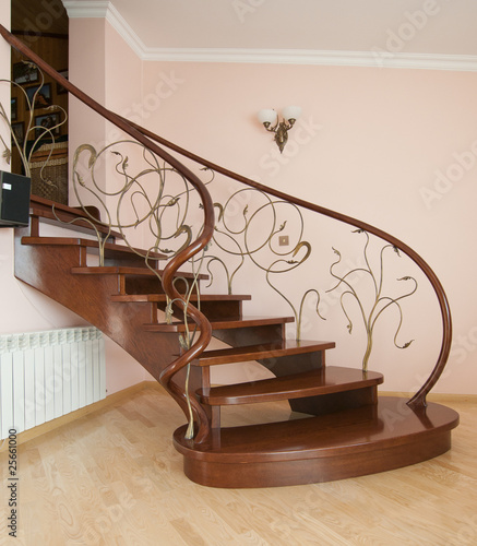 Obraz na płótnie curved stairs w salonie