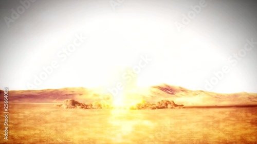 Nuclear Explosion Scene Composite photo