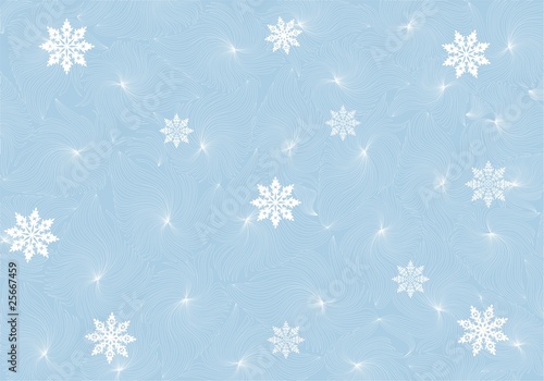 snowflakes and frozen swirl